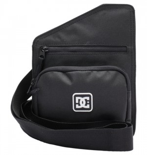 Bolsas DC Shoes Slant Chanclas .75 L Small Messenger Hombre Negros | EYHRQK-640