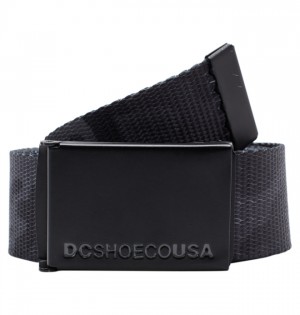 Cinturón DC Shoes Web Hombre Negros Camuflados | AQJPVM-805