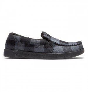 Slip On DC Shoes Villain Winterized Hombre Negros Grises | EDWSTZ-259