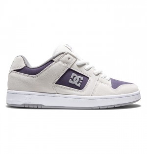 Tenis DC Shoes Manteca 4 Hombre Blancos Morados Vino | BCRHTE-563