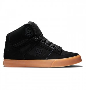 Tenis DC Shoes Pure High-Top Hombre Negros | BOHIVK-391